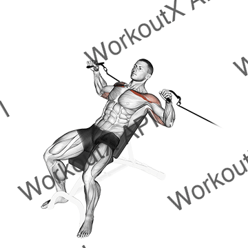 Cable Incline Bench Press animated GIF