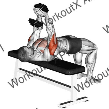 Dumbbell Close-grip Press animated GIF