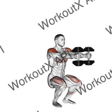 Dumbbell Iron Cross animated GIF