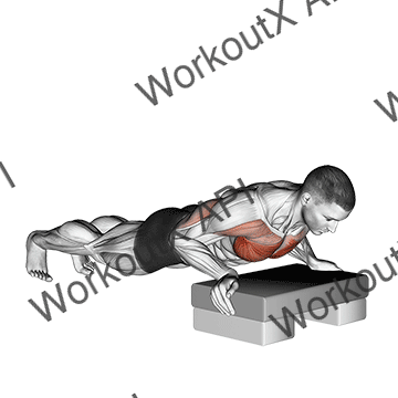 Incline Push-up animated GIF