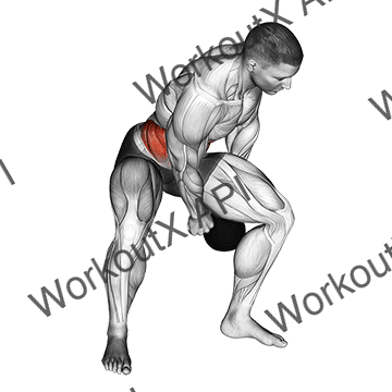 Kettlebell Figure 8 animated GIF