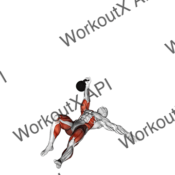 Kettlebell Turkish Get Up (squat Style) animated GIF