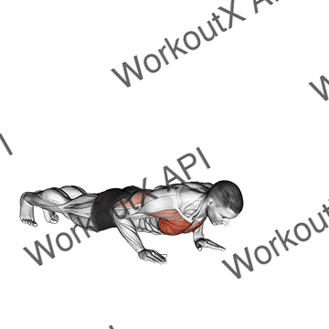 Raise Single Arm Push-up animated GIF