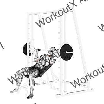 Smith Incline Reverse-grip Press animated GIF