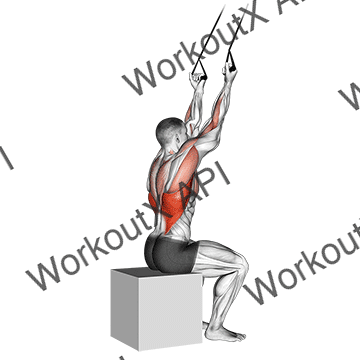 Band Underhand Pulldown animated GIF