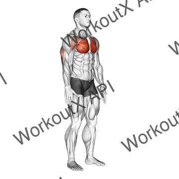 Isometric Chest Squeeze animated GIF