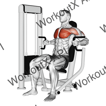 Machine Inner Chest Press animated GIF