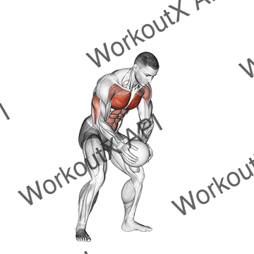 Medicine Ball Chest Push With Run Release animated GIF