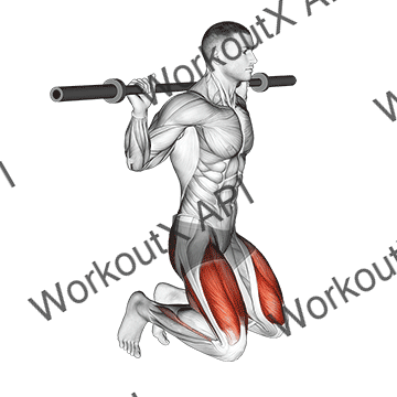 Kneeling Jump Squat animated GIF