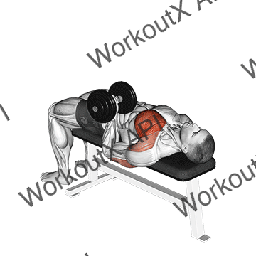 Dumbbell One Arm Reverse Grip Press animated GIF