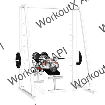 Smith Machine Decline Close Grip Bench Press animated GIF