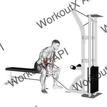 Cable Concentration Curl animated GIF