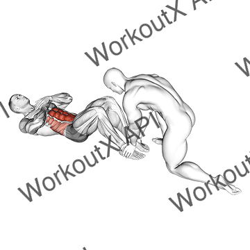 Assisted Sit-up animated GIF
