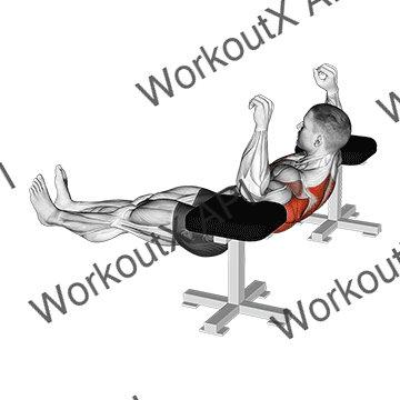 Elbow Lift - Reverse Push-up animated GIF