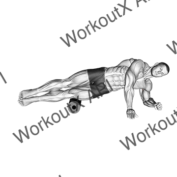 Roller Side Lat Stretch animated GIF