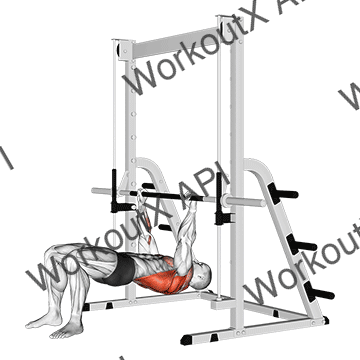 Inverted Row Bent Knees animated GIF