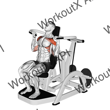 Lever Shoulder Press V. 3 animated GIF