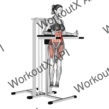 Twisted Leg Raise (female) animated GIF