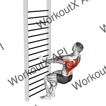 Bodyweight Squatting Row (with Towel) animated GIF