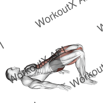 Glute Bridge March animated GIF