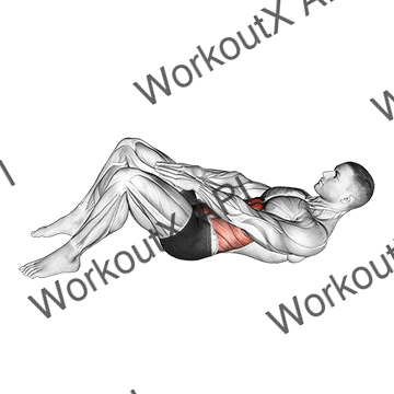 Knee Touch Crunch animated GIF