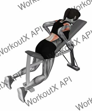 Band Lying Reverse Grip Row exercise demonstration