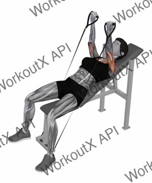 Band Incline Palms Back Press exercise demonstration