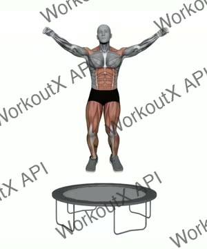 Rebounder Knee Jumps exercise demonstration