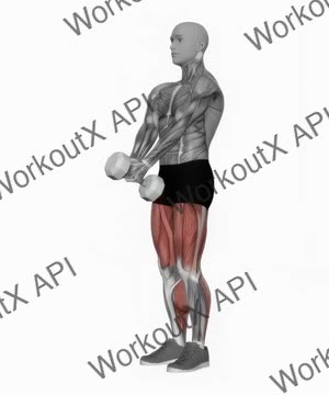 Dumbbell Close Legs Deadlift exercise demonstration