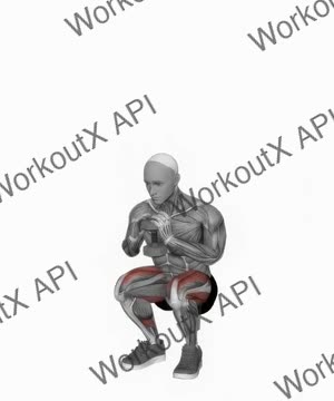 Dumbbell Goblet Squat exercise demonstration