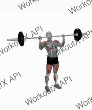 Barbell Power Jerk exercise demonstration