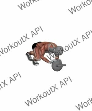 Single Kettlebell Sled Push exercise demonstration