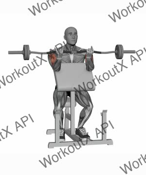 Preacher Curl Ez Bar exercise demonstration