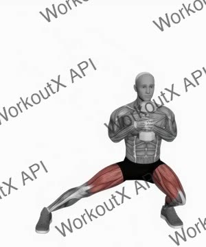 Dumbbell Side Lunge Single Leg exercise demonstration