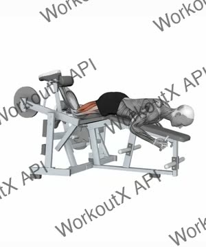 Hammer Strength Iso-Lateral Leg Curl_Single Leg exercise demonstration