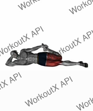Lying Side Quadriceps Stretch exercise demonstration