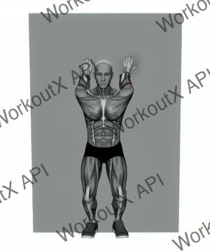 Both Arms Behind on Wall Biceps Stretch exercise demonstration