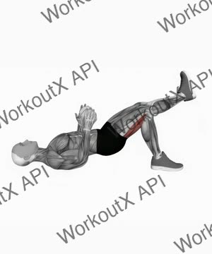Dumbbell Single Leg Glute Bridge exercise demonstration