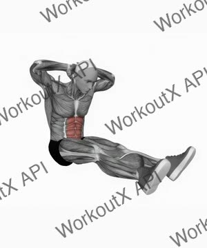 Seated Floor Crunches exercise demonstration