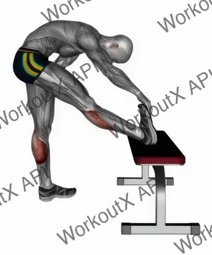 Standing Gastrocnemius Stretch exercise demonstration