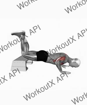 Decline Kneeling Push Up exercise demonstration