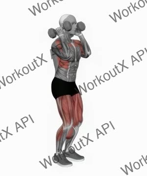 Dumbbell Hang Power Clean exercise demonstration