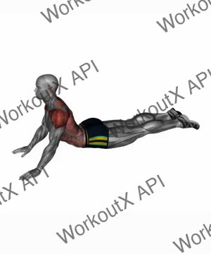 Lying (Prone) Abdominal Stretch exercise demonstration