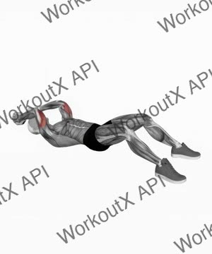 Dumbbell Lying Triceps Extension on Floor exercise demonstration