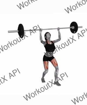 Barbell Clean and Jerk exercise demonstration