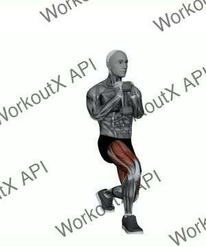 Dumbbell Goblet Forward Lunge exercise demonstration