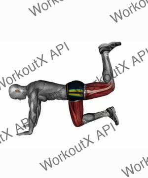 Donkey Kicks Bodyweight exercise demonstration