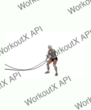 Battle Rope Double Arm Slams exercise demonstration