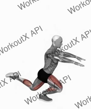 Counterbalanced Skater Squat exercise demonstration
