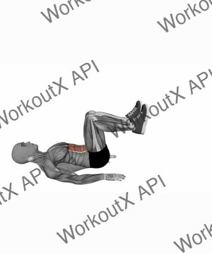 Reverse Crunch With Kick Out exercise demonstration
